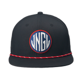 Monarch Black Flat Bill Performance Hat