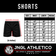 USA National Team V2 Black 5" BJJ - Grappling Shorts - Brazilian Jiu Jitsu