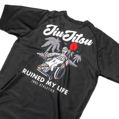 Jiu Jitsu Ruined My Life BJJ - Short Sleeve Rashguard Brazilian Jiu Jitsu