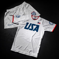 USA National Team V2 White BJJ - Short Sleeve Rashguard Brazilian Jiu Jitsu