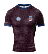 Striker Maroon BJJ - Short Sleeve Rashguard Brazilian Jiu Jitsu