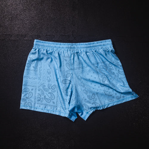 Bandana Blue 5" BJJ - Grappling Shorts - Brazilian Jiu Jitsu