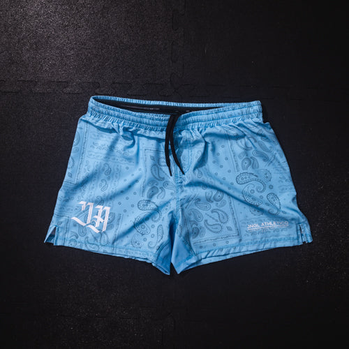 Bandana Blue 5" BJJ - Grappling Shorts - Brazilian Jiu Jitsu