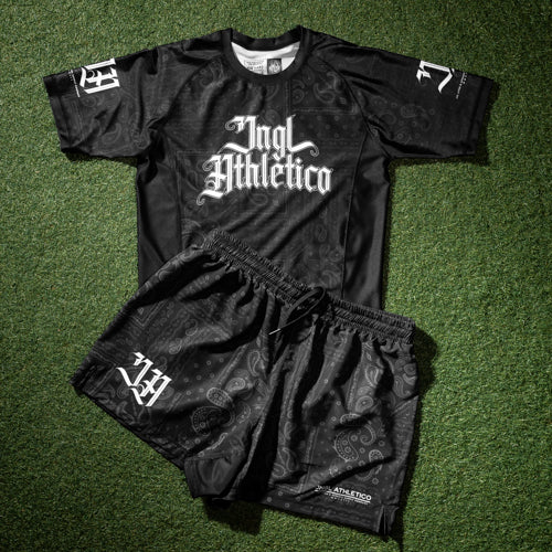 Bandana Black 5" BJJ - Grappling Shorts - Brazilian Jiu Jitsu