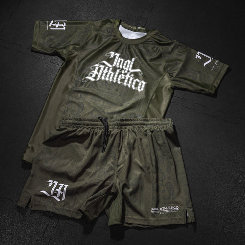 Bandana Olive BJJ - Short Sleeve Rashguard Brazilian Jiu Jitsu