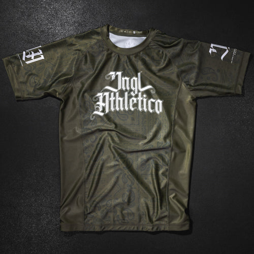 Bandana Olive BJJ - Short Sleeve Rashguard Brazilian Jiu Jitsu