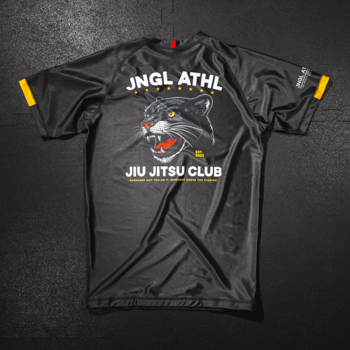 Big Cat Panther BJJ - Short Sleeve Rashguard Brazilian Jiu Jitsu