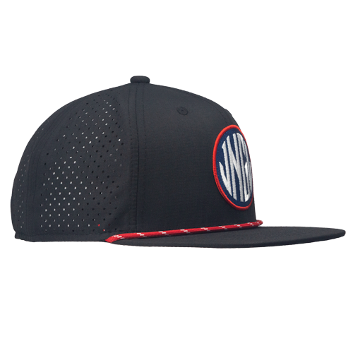 Monarch Black Flat Bill Performance Hat