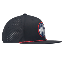 Monarch Black Flat Bill Performance Hat