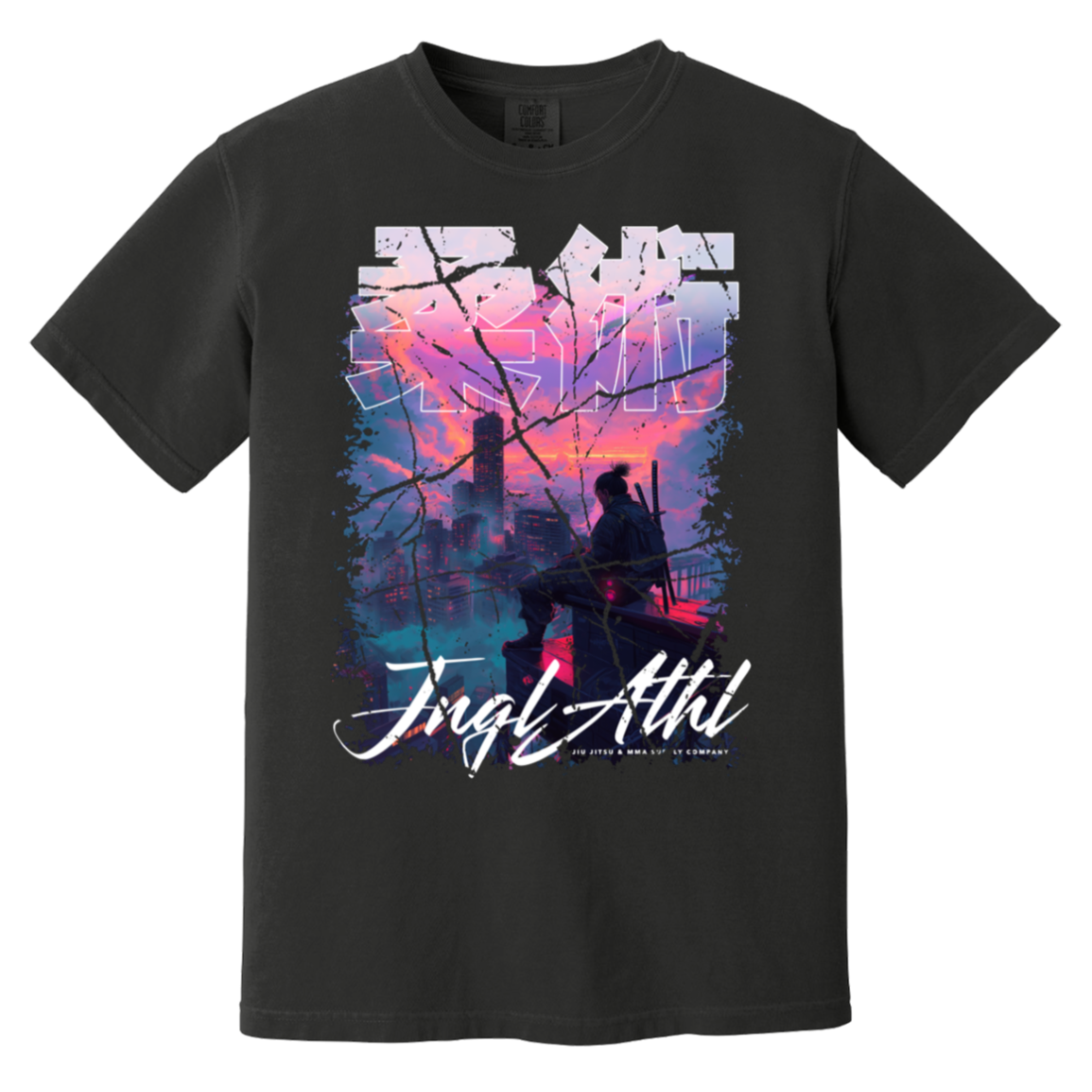 Synthwave Samurai - Heavyweight T-Shirt