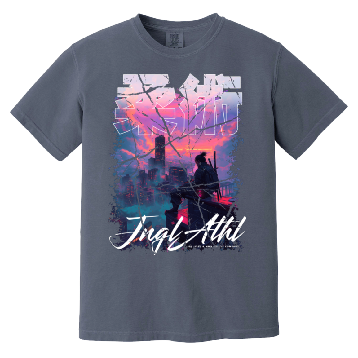 Synthwave Samurai - Heavyweight T-Shirt