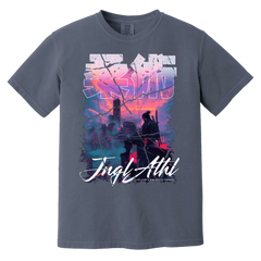 Synthwave Samurai - Heavyweight T-Shirt