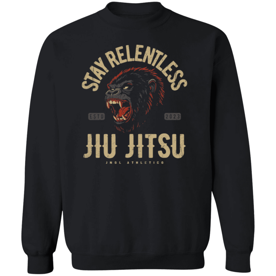 Stay Relentless Gorilla - Crewneck Sweatshirt