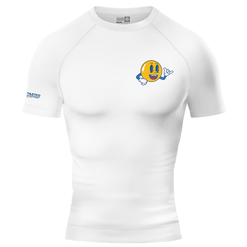 Beautiful Day White BJJ - Short Sleeve Rashguard Brazilian Jiu Jitsu