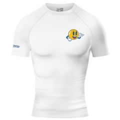 Beautiful Day White BJJ - Short Sleeve Rashguard Brazilian Jiu Jitsu