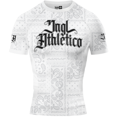 Bandana White BJJ - Short Sleeve Rashguard Brazilian Jiu Jitsu