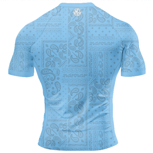 Bandana Blue BJJ - Short Sleeve Rashguard Brazilian Jiu Jitsu