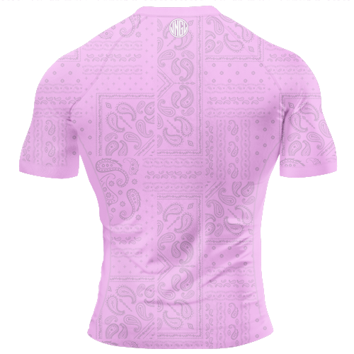 Bandana Pink BJJ - Short Sleeve Rashguard Brazilian Jiu Jitsu