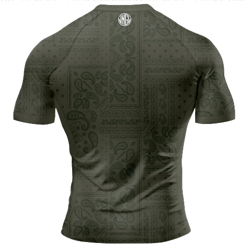 Bandana Olive BJJ - Short Sleeve Rashguard Brazilian Jiu Jitsu