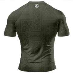 Bandana Olive BJJ - Short Sleeve Rashguard Brazilian Jiu Jitsu