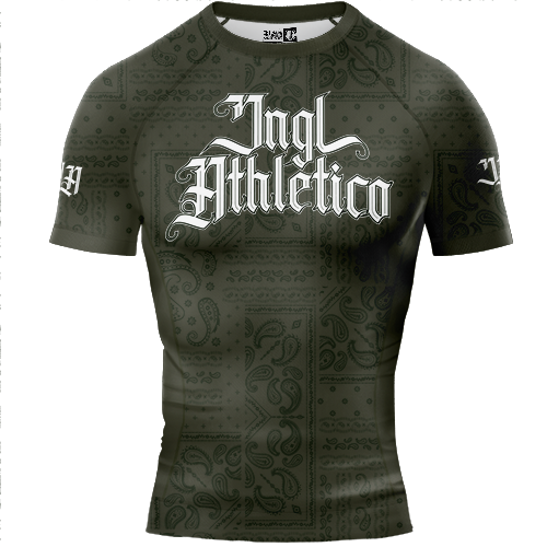 Bandana Olive BJJ - Short Sleeve Rashguard Brazilian Jiu Jitsu