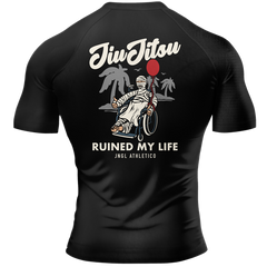 Jiu Jitsu Ruined My Life BJJ - Short Sleeve Rashguard Brazilian Jiu Jitsu