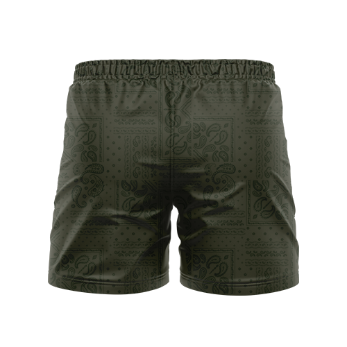 Bandana Olive 5" BJJ - Grappling Shorts - Brazilian Jiu Jitsu