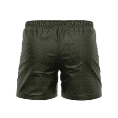 Bandana Olive 5" BJJ - Grappling Shorts - Brazilian Jiu Jitsu