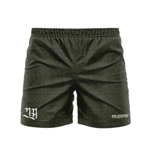 Bandana Olive 5" BJJ - Grappling Shorts - Brazilian Jiu Jitsu