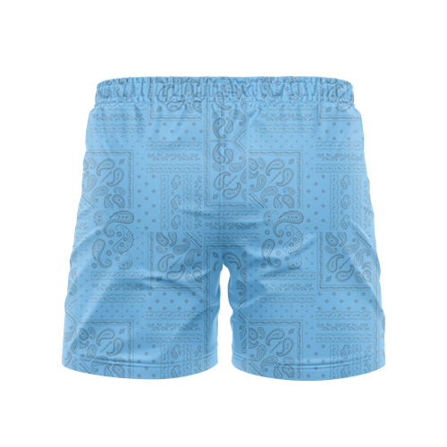 Bandana Blue 5" BJJ - Grappling Shorts - Brazilian Jiu Jitsu