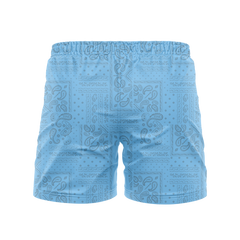 Bandana Blue 5" BJJ - Grappling Shorts - Brazilian Jiu Jitsu