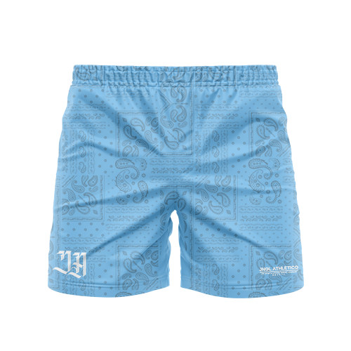 Bandana Blue 5" BJJ - Grappling Shorts - Brazilian Jiu Jitsu