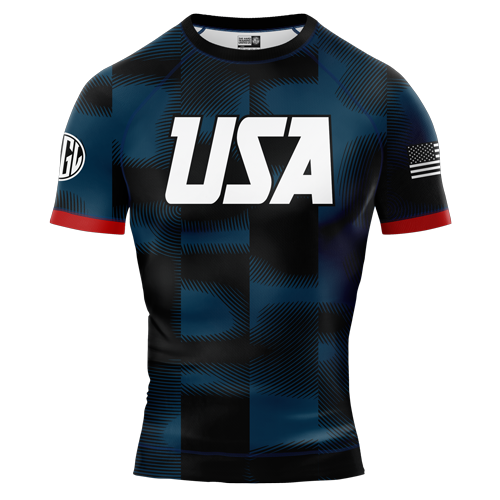 USA National Team V3 BJJ - Short Sleeve Rashguard Brazilian Jiu Jitsu