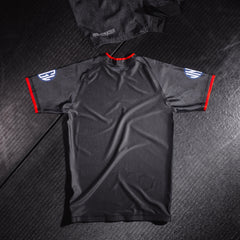 USA National Team V2 Black BJJ - Short Sleeve Rashguard Brazilian Jiu Jitsu