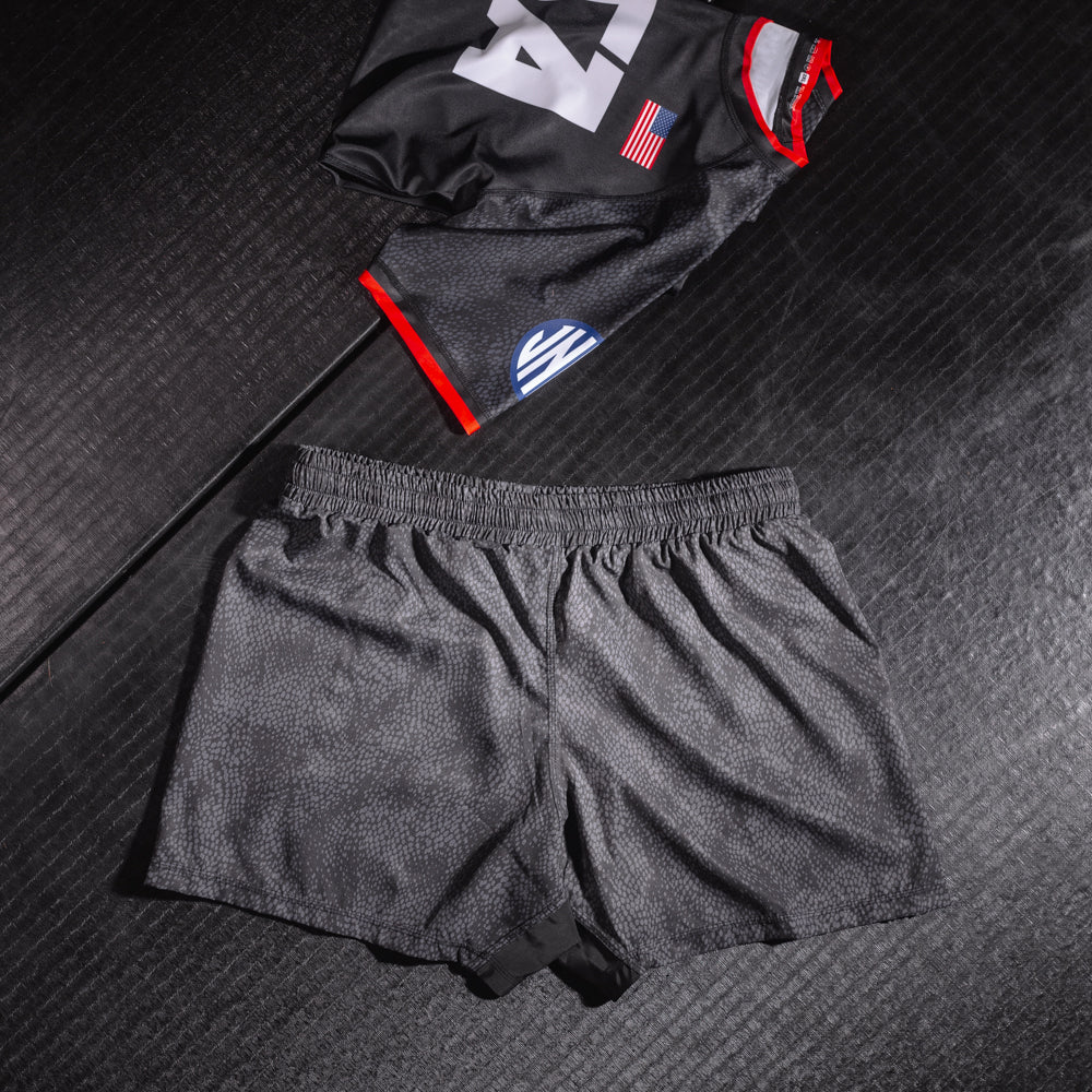 USA National Team V2 Black 5" BJJ - Grappling Shorts - Brazilian Jiu Jitsu