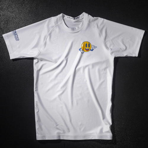 Beautiful Day White BJJ - Short Sleeve Rashguard Brazilian Jiu Jitsu