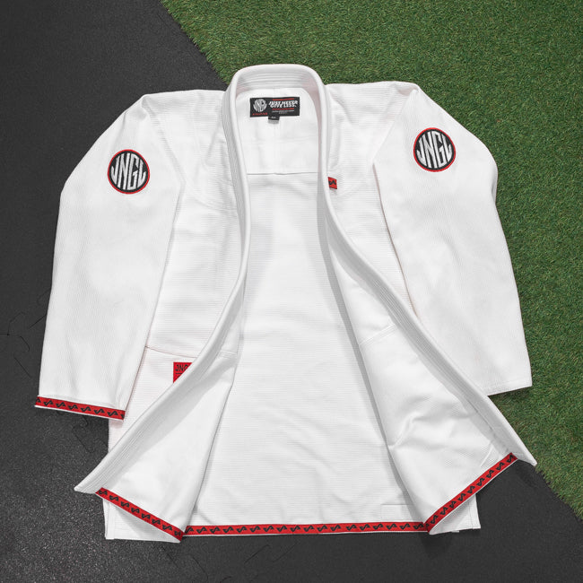 Raider White GI - BJJ GI - Brazilian Jiu Jitsu Kimono