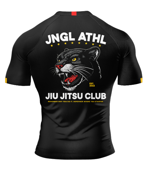 Big Cat Panther BJJ - Short Sleeve Rashguard Brazilian Jiu Jitsu