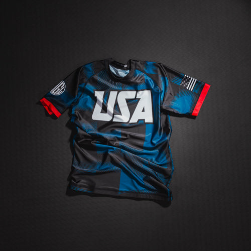 USA National Team V3 BJJ - Short Sleeve Rashguard Brazilian Jiu Jitsu